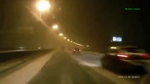 Rear end on highway RUSSIA! задняя часть