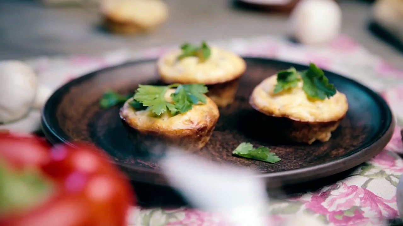 Куриные маффины с сыром