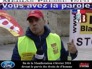 Télévision-Bordeaux-33  8 des syndicalistes condamner gilles lambersen