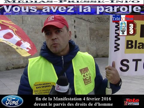 Télévision-Bordeaux-33 8 des syndicalistes condamner gilles lambersen