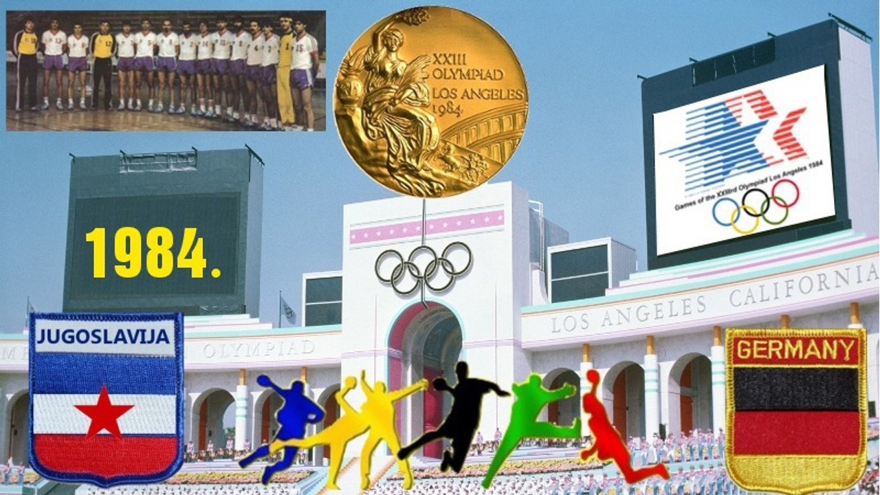 Handball at the 1984 Summer Olympics JUGOSLAVIJA WEST GERMANY