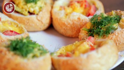 Фаршированные булочки на завтрак