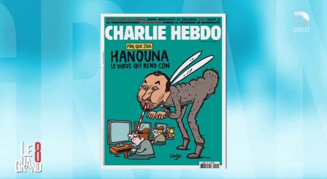 La une de Charlie Hebdo qui caricature Hanouna - Zapping Actu du 09-02-2016