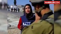 İsrail Askerleri, Filistinli Muhabiri Ne Yapsalar da Durduramadı