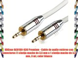HDGear AC0100-030 Premium - Cable de audio estéreo con conectores (1 clavija macho de 35 mm