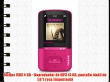 Philips ViBE 4 GB - Reproductor de MP3 (4 GB pantalla táctil de 18) rosa [importado]