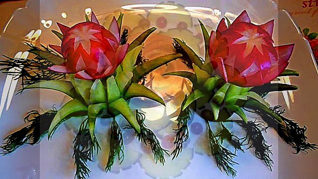 Как красиво оформить стол! Украшения тарелки! Collection photos! №2