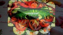 Краб из огурца! Crab cucumber. Украшения из огурца. Decoration of Cucumber. Украшения из овощей