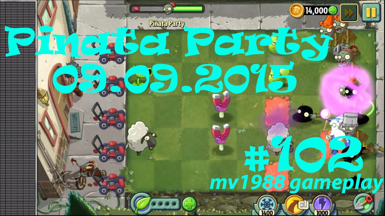 Plants Vs. Zombies 2 - It's About Time - Pinata Party 010 Gameplay Walkthrough HD (part #102)