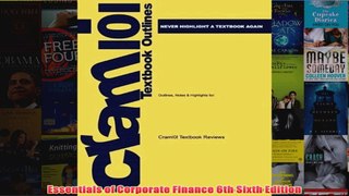 Download PDF  Essentials of Corporate Finance 6th Sixth Edition FULL FREE