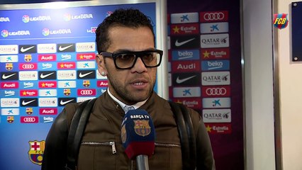 Dani Alves: “Hemos disfrutado en el campo”