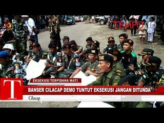 Banser Demo Tuntut Eksekusi Jangan Ditunda