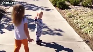 Cute Babies Discovering Their Own Shadow For The First Time and Scared Of It Compilation 2016