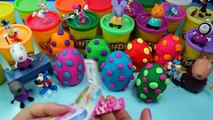 Play doh Cute BAGS Minnie mouse Peppa pig Kinder Mickey mouse surprise eggs Frozen DOC Mcstuffins