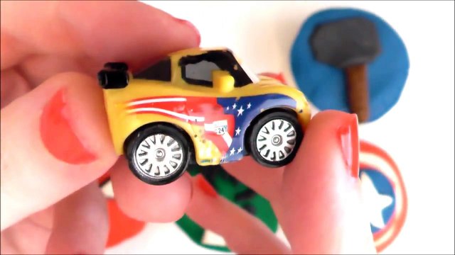 Marvel Play Doh Egg Surprise Black Widow, Iron Man, Hulk, Spiderman, Thor, Captain America