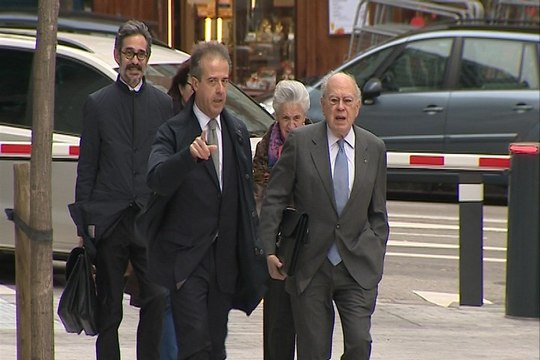 Jordi Pujol y Marta Ferrusola llegan a la Audiencia