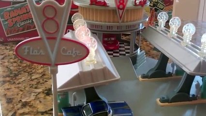 Disney Cars Flos V8 Cafe Play Set Toy Review of the Radiator Springs Classic by DisneyCarToys