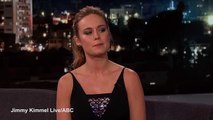 Brie Larson jokes with Jimmy Kimmel about all of her awards