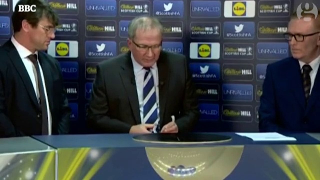 Scottish Cup draw balls blunder forces retake