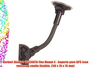Herbert Richter 16326070 Flex Mount 4 - Soporte para GPS (con ventosa y cuello flexible 240
