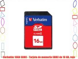 Verbatim 16GB SDHC - Tarjeta de memoria SDHC de 16 GB rojo