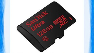 SanDisk SDSQUNC-128G-GZFMA - Tarjeta memoria microSDXC de 128 GB (UHS-I con adaptador SD velocidad