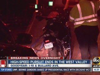 High-speed pursuit ends in Buckeye