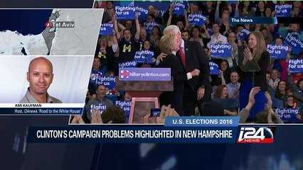 Clinton's campaign problems highlighted in New Hampshire