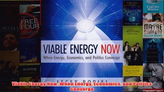 Download PDF  Viable Energy Now When Energy Economics and Politics Converge FULL FREE