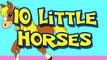 “10 Little Horses” (Level 1 English Lesson 09) CLIP - Counting in English, Count Numbers