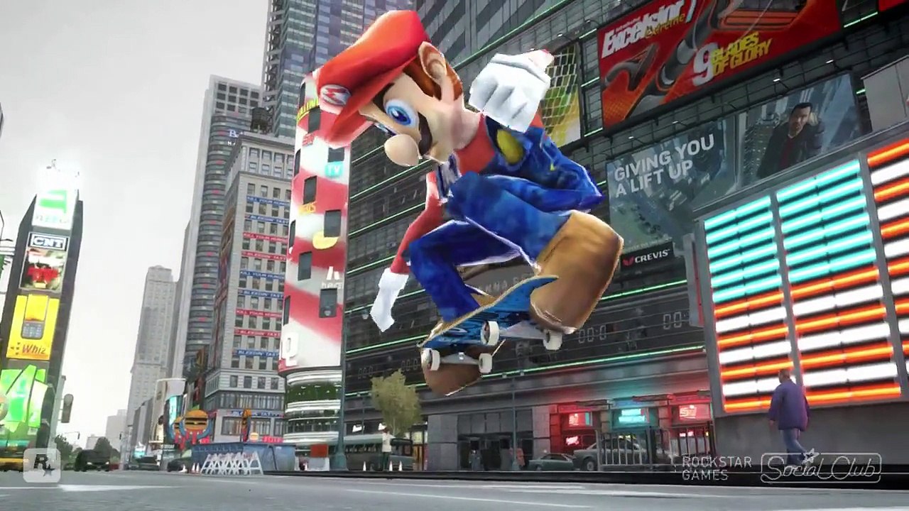 ALL SUPER MARIO CHARACTERS IN GRAND THEFT AUTO