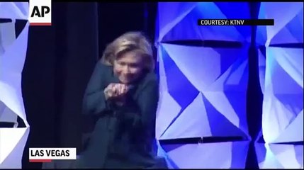 Shoe thrown at Hillary Clinton