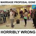 Marriage proposal gone horribly wrong in the mall