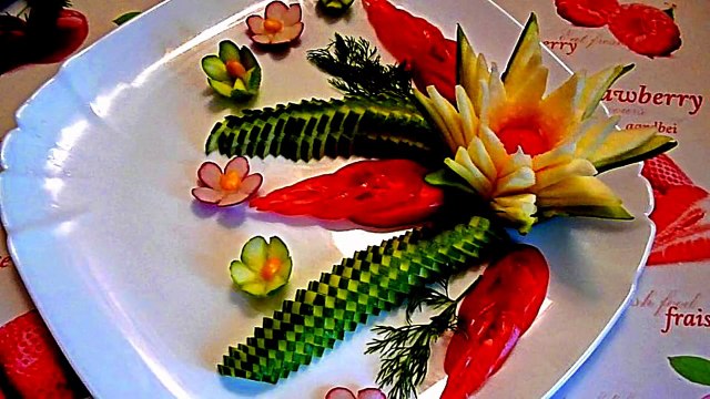 Как красиво оформить стол! Украшения тарелки! Collection best photos! №4