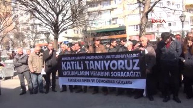 Eskişehir Ankara'daki Bombalı Terör Saldırısı 4'üncü Ayında Eskişehir'de Protesto Edildi