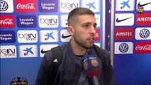 Jordi Albas reaction to win at Levante