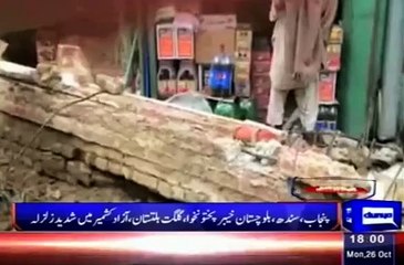 TV News Caster Left the News Room After Earthquake on 26 Oct 2015