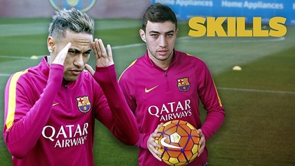 Munir and Neymar shows off skills during training session