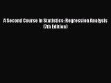 [PDF Download] A Second Course in Statistics: Regression Analysis (7th Edition) [Read] Full