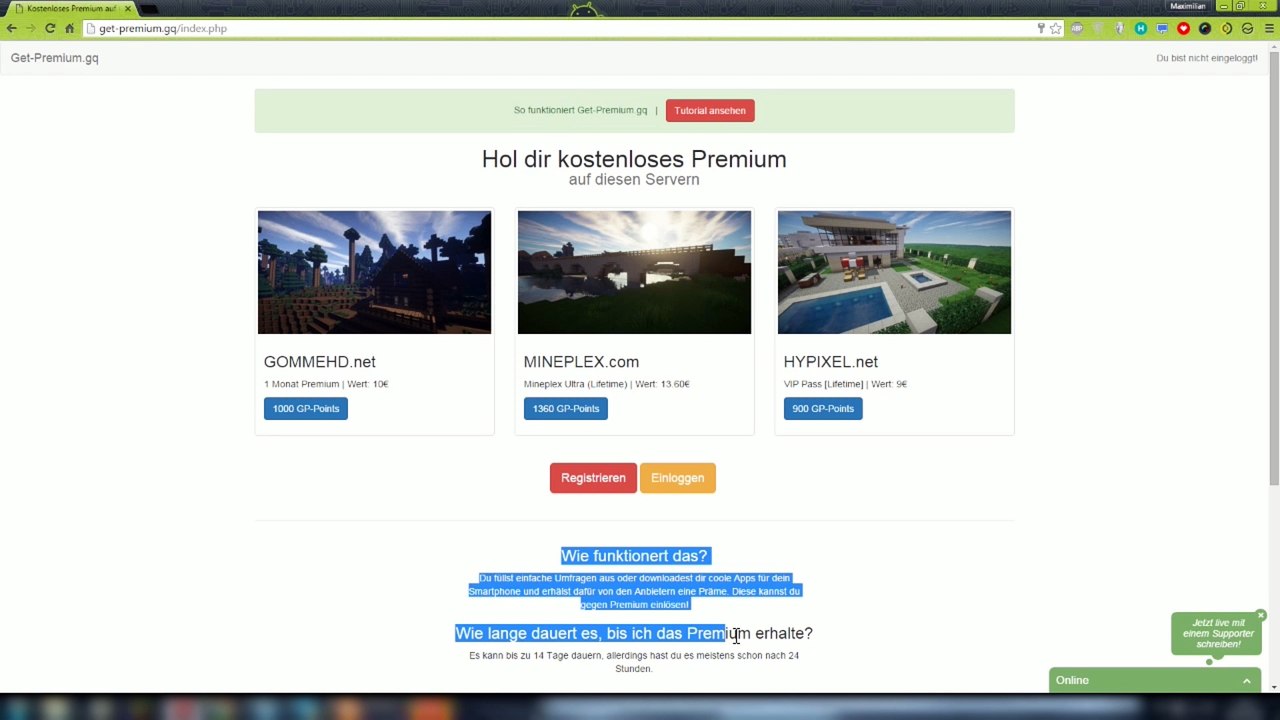 Kostenlos GommeHD.net Premium verdienen! (Legal + kostenlos)