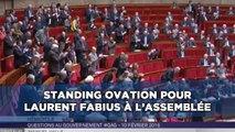 Standing ovation pour Laurent Fabius à l'Assemblée Nationale