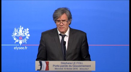 Compte rendu du Conseil des ministres du 10 février 2016