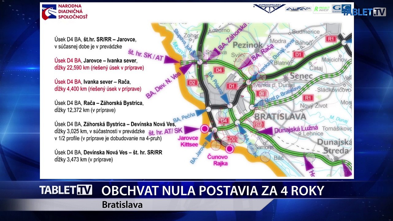 V. STROMČEK: V súťaži na obchvat Bratislavy nepadla ani jedna námietka
