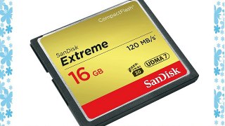 Sandisk 16 Gb - Memoria Compact Flash de 16 GB (udma 7 120 Mb/s) dorado