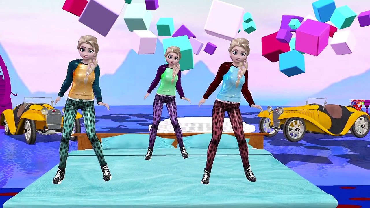 Frozen Songs Five Little Monkeys Jumping On The Bed Nursery Rhymes For Chiildren