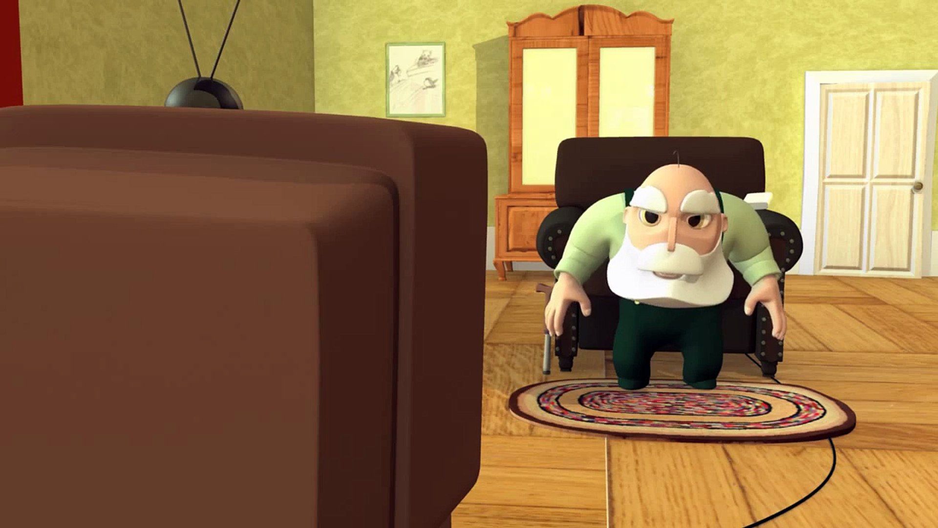 ⁣Jebediah's Television 3D funny animation