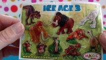 Kinder surprise eggs Ice Age 3 Simpsons unboxing 2008 collection