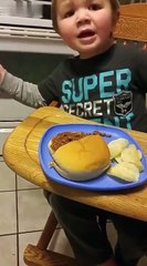 Toddler thinks sloppy joe is poop