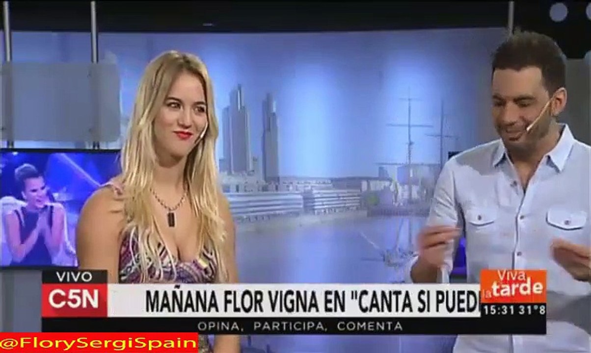 Video de Flor en C5N Con crop top CHIRETA!
