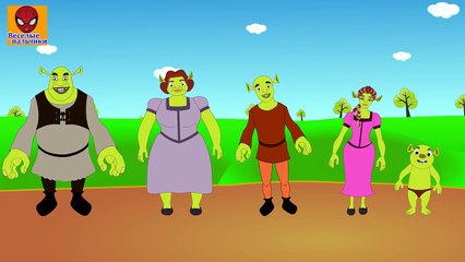 Семья пальчиков ШРИК | Funny Green Monster Finger Family in Russian